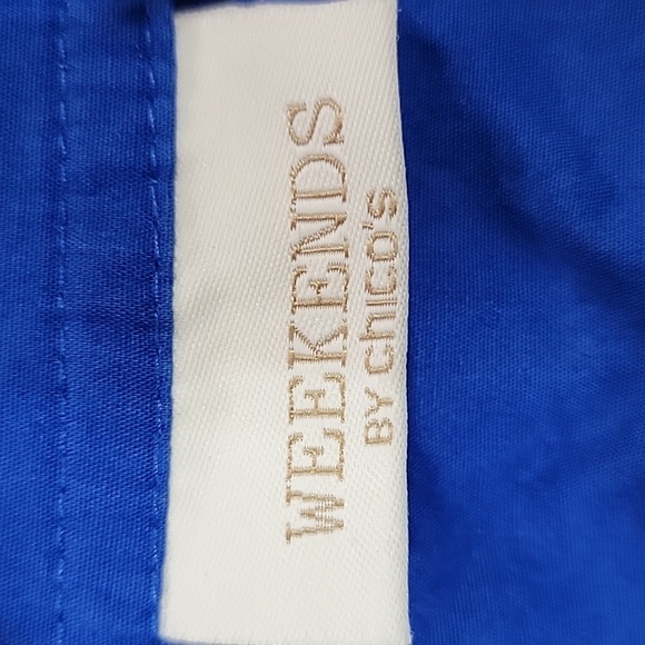 Women's Weekends by Chico's Top, Blue, Size 3 = U.S. XL (16) , Pre-Owned - Picture 8 of 11